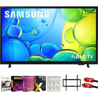 Samsung 32" 1080P FHD F6000F Full HD Smart TV with Wall Mount, Entertainment Bundle | Target