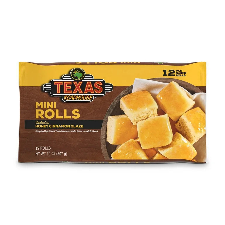 Texas Roadhouse Mini Rolls with Honey Cinnamon Glaze, 12 Count | Walmart (US)