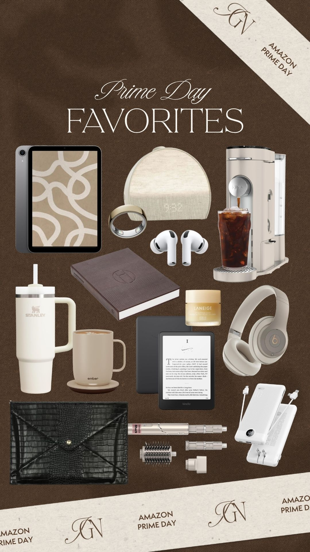 My Prime Day shortlist is looking especially chic. 🤎 A Kindle for slow evenings, an Ember mug for warm coffee and a Shark FlexStyle for a polished hair routine. Add everyday tech, a little beauty treat and a neutral Stanley, and there’s plenty of inspiration for gifting, too!

#amazonprimeday #primedaywishlist #giftideasforher #kindle #embermug #sharkflexstyle #stanleytumbler #techgifts #beautyfavorites #everydayluxury 

 #LTKHome #LTKSaleAlert #LTKBeauty