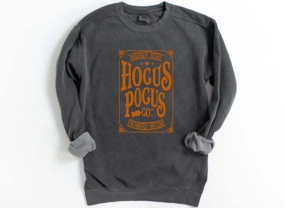 Comfort Colors Sweatshirt Hocus Pocus Crewneck Sweatshirt - Etsy | Etsy (US)