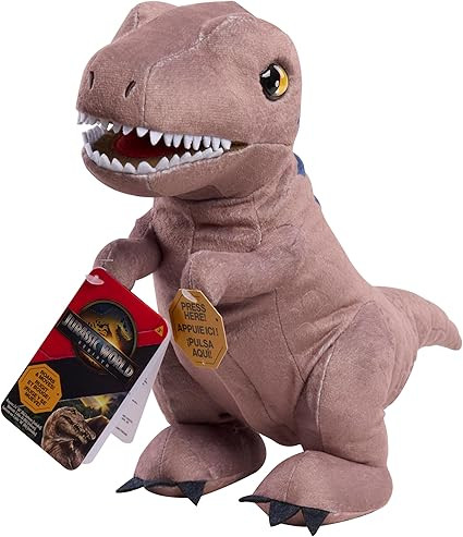 Just Play Jurassic World Roarin T-REX Plush, Kids Toys for Ages 3 Up | Amazon (US)