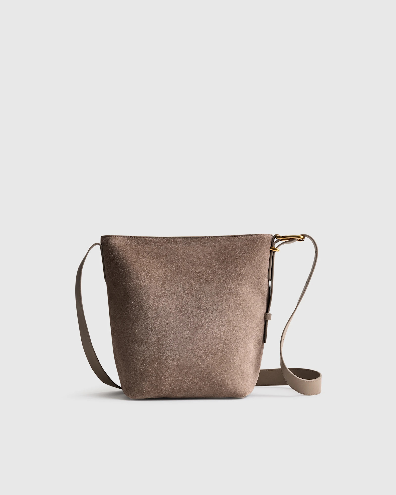 Italian Suede Bucket Crossbody | Quince