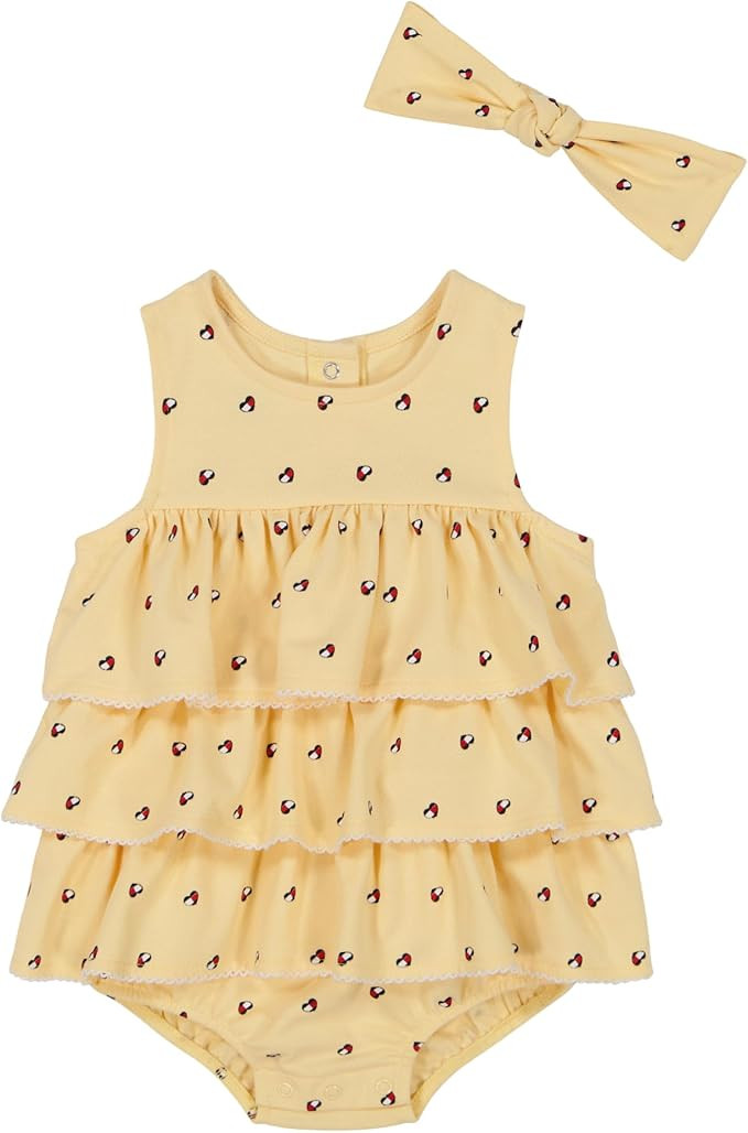 Tommy Hilfiger Baby Girls Sunsuit With Headband | Amazon (US)