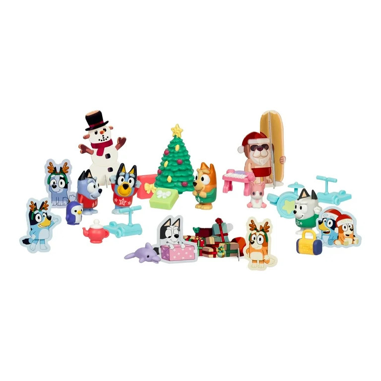 Bluey's Advent Calendar, Find 4 Mini Figures, 12 Other Accessories, and More Behind 24 Windows, A... | Walmart (US)