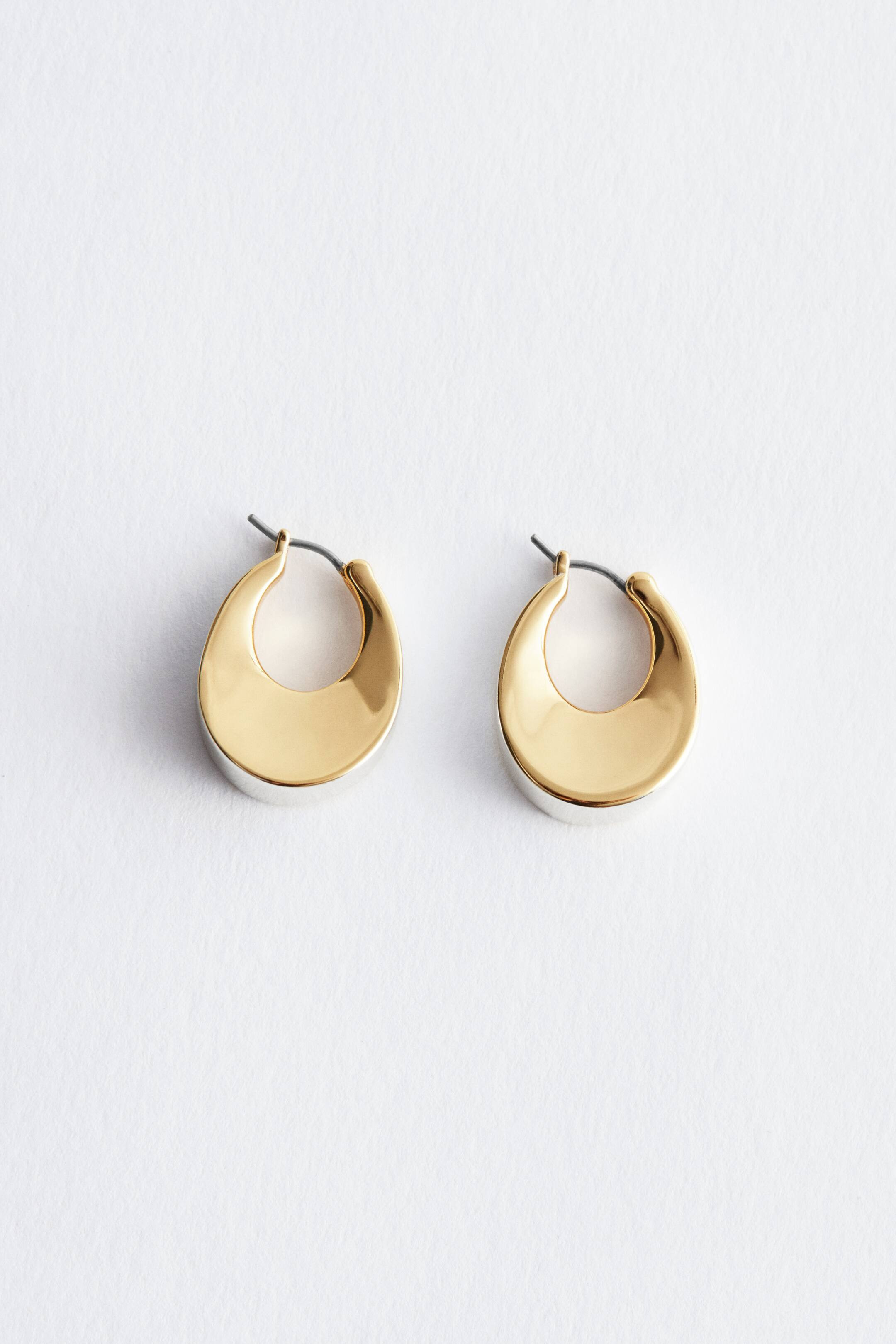 Two-Toned Bell Hoop Earrings | H&M (UK, MY, IN, SG, PH, TW, HK)
