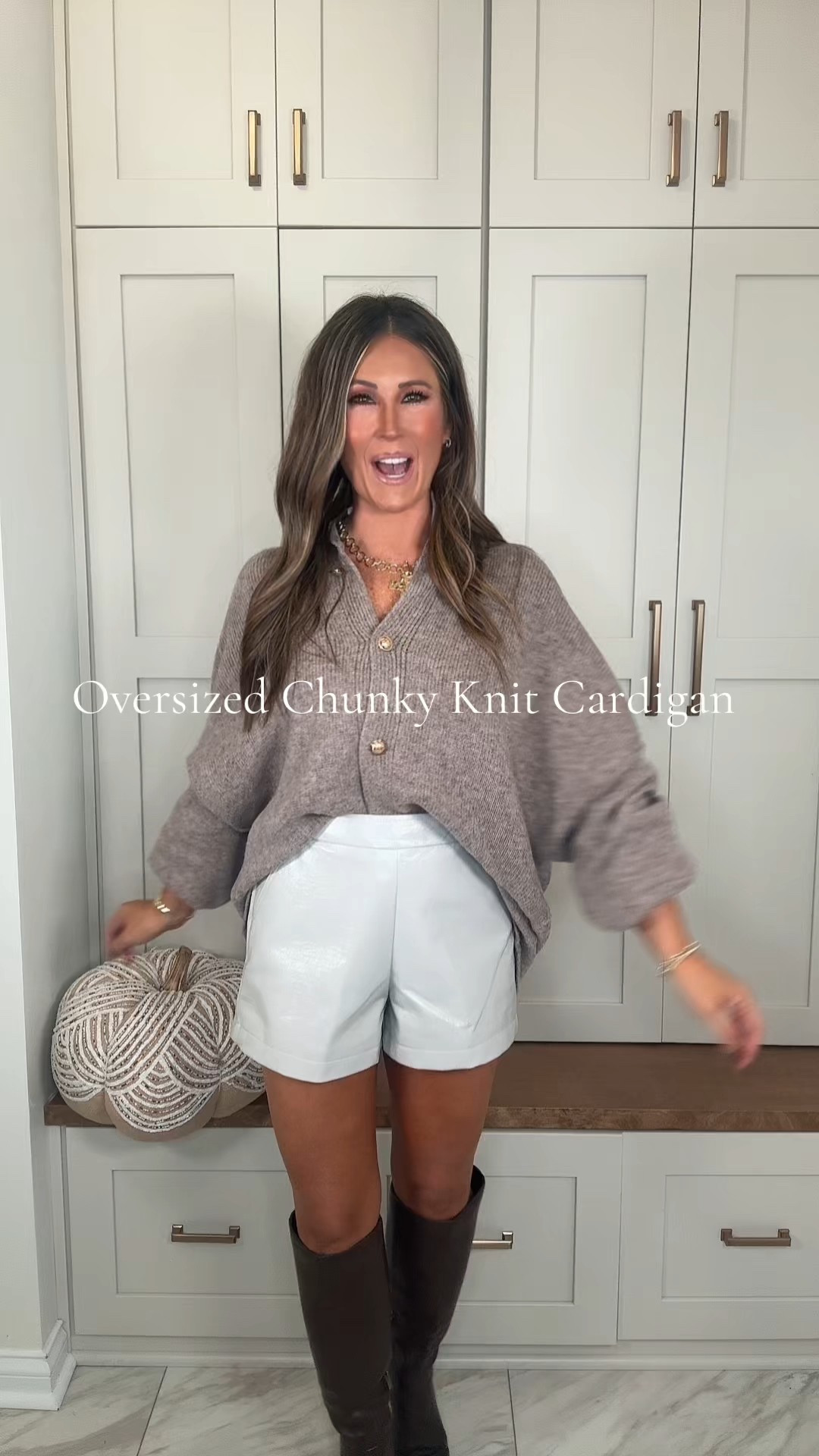 Oversized Chunky Knit Cardigan | Cozy Button Down Fall Outfit

This oversized chunky knit cardigan is giving all the cozy vibes 🍂✨ With its lantern sleeves, button-down detail, and rich textured knit, it’s the perfect layering piece for fall + winter.

Style it with jeans and booties for an everyday look, or throw it over faux leather shorts + a crop for a chic streetwear vibe. Comfy ✔️ cozy ✔️ trendy ✔️ — this cardigan does it all.

💬 Comment if you want me to tag this exact knit cardigan in my TikTok Shop video!

	1.	Oversized Knit Cardigan
	2.	Chunky Button Down Sweater
	3.	Cozy Fall Outfit Women

#tiktokshoprestock 
#TikTokShopCreatorPicks 
#CozyCardigan #FallLayering #ChunkyKnitStyle 


#LTKFindsUnder50 #LTKFallSale #LTKStyleTip