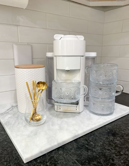 Modern aesthetic at home coffee station. Budget friendly. For any and all budgets. mid century, organic modern, traditional home decor, accessories and furniture. Natural and neutral wood nature inspired. Coastal home. California Casual home. Amazon Farmhouse style budget decor

#LTKSale #LTKhome #LTKFind