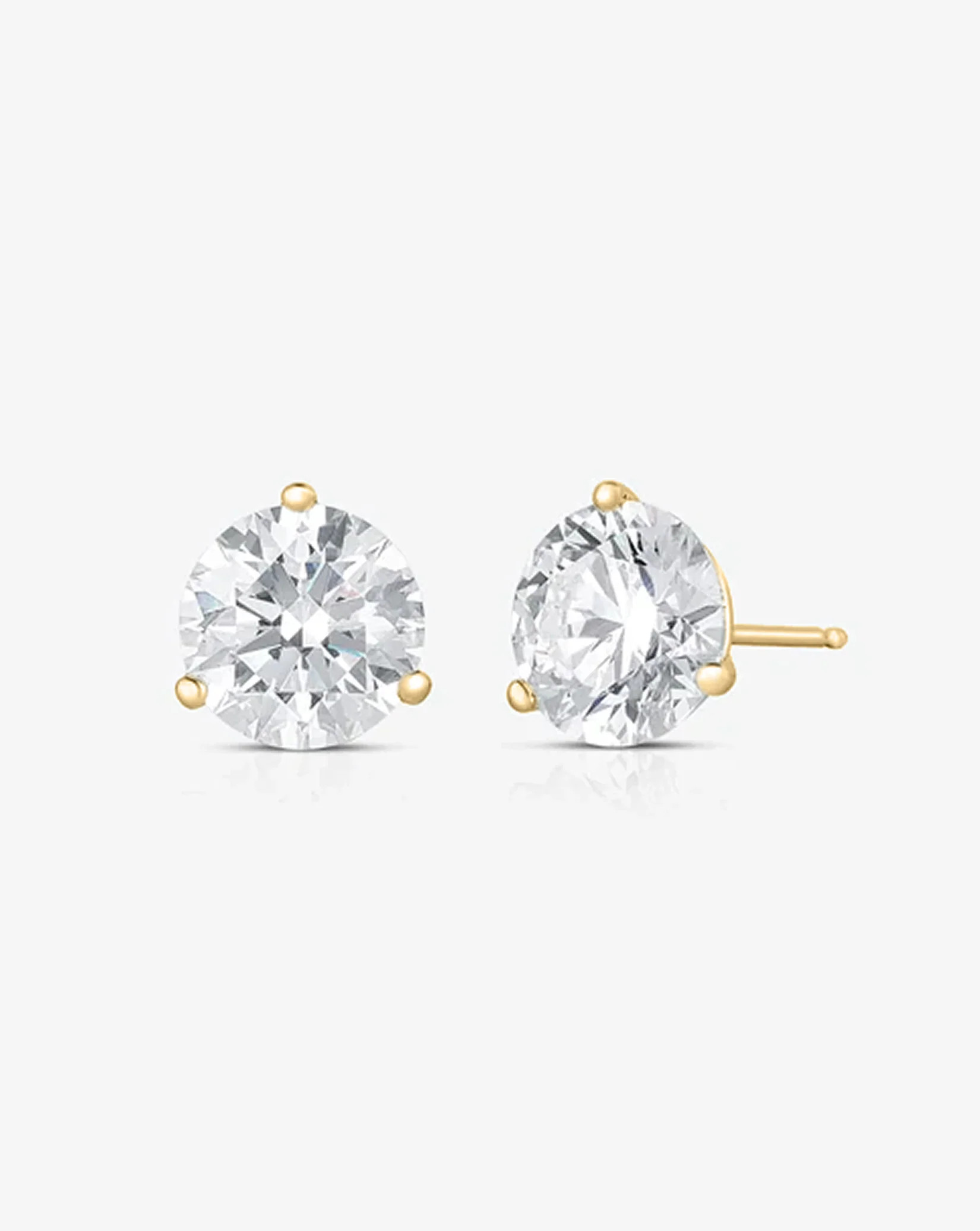 Round Lab Diamond Studs | Ring Concierge
