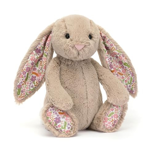 Jellycat Blossom Beige Bunny Petal Stuffed Animal, Medium | Amazon (US)