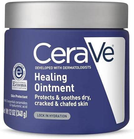 CeraVe Healing Ointment, Hydrating Skin Protectant With Petrolatum, Hyaluronic Acid & Ceramides, ... | Amazon (US)