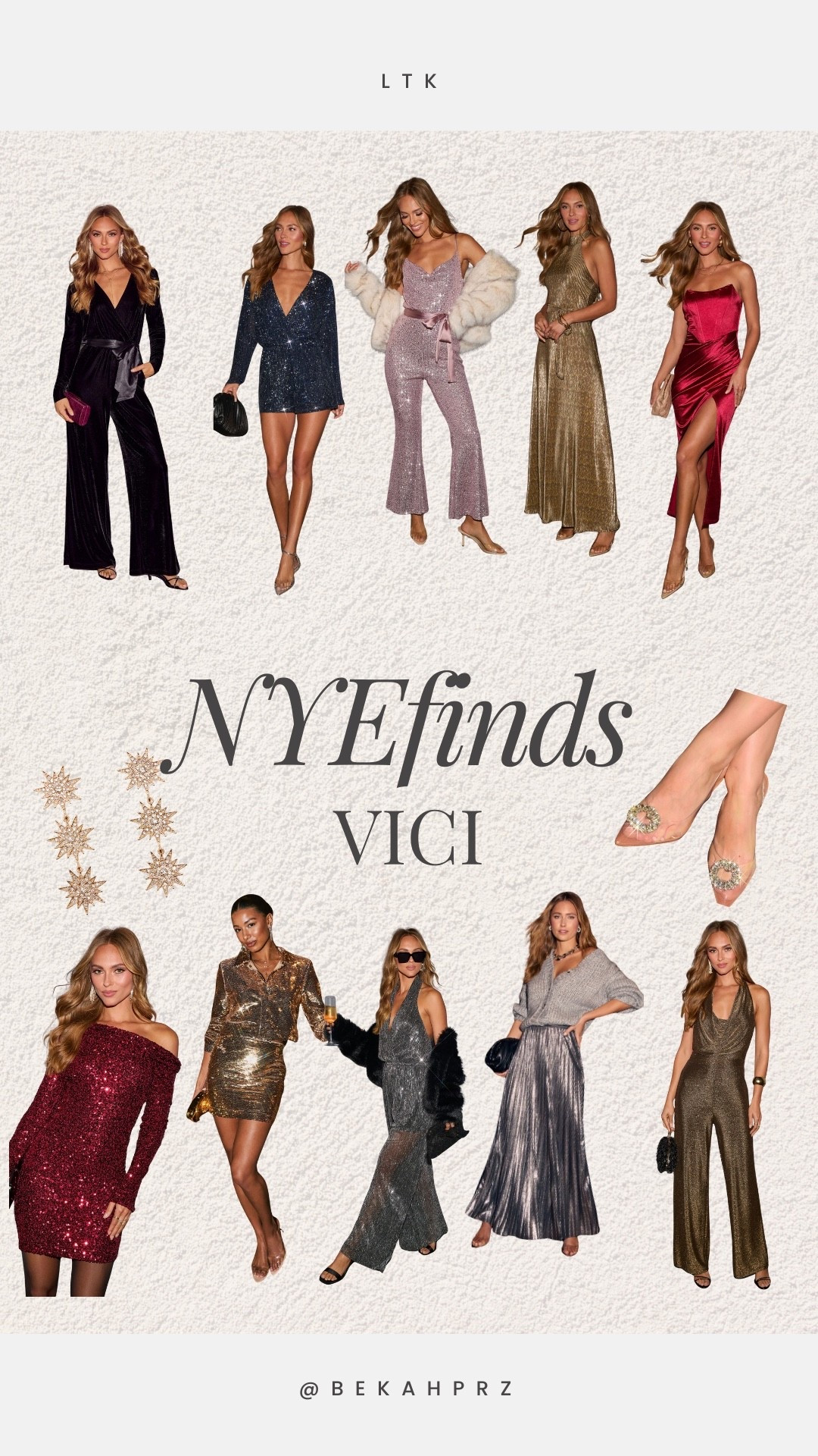 Ringing in the New Year with style ✨
Sharing my favorite VICI Collection New Year’s Eve looks that are simple, chic, and easy to order—no last-minute stress required.
Use code BEKAH35 to save 🤍

#LTKPetite #LTKSeasonal #LTKootd