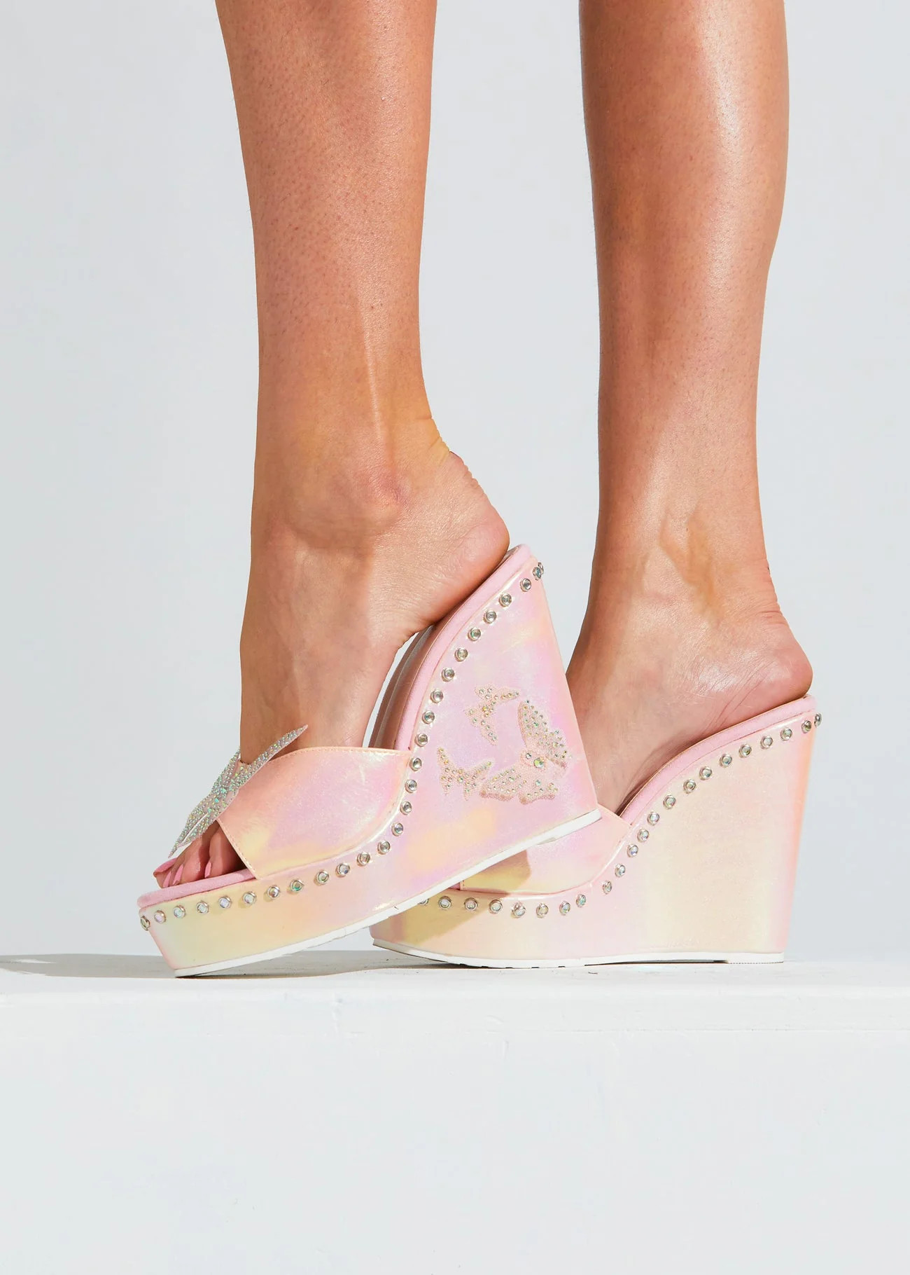 BIANCA WEDGE PINK | Shop Simon