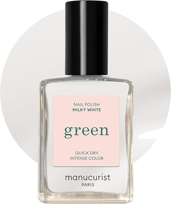Manucurist Green Nail Polish Milky White - Sheer White Nail Polish - 9-Free, Plant-Based and Vega... | Amazon (US)