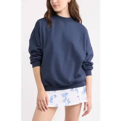 BP. Mock Neck Sweatshirt in Pink Aurora at Nordstrom, Size Large | Nordstrom