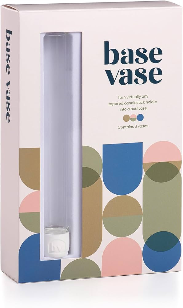 Base Vase (3-Pack) - The Bud Vase That Fits in Taper Candle Holders | Create Floral Arrangements ... | Amazon (US)