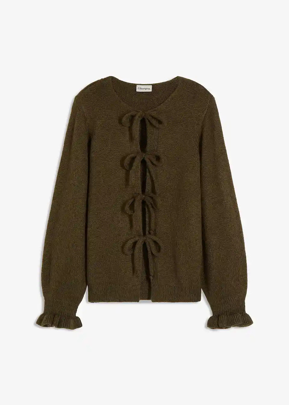 Oversize-Strickjacke aus weichem Woll-Mix | Bonprix DE