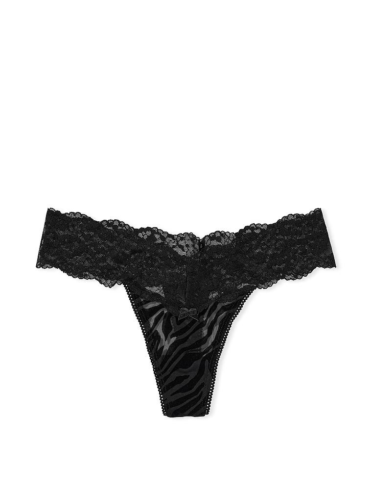 Lace Waist Cotton Thong Panty | Victoria's Secret (US / CA )