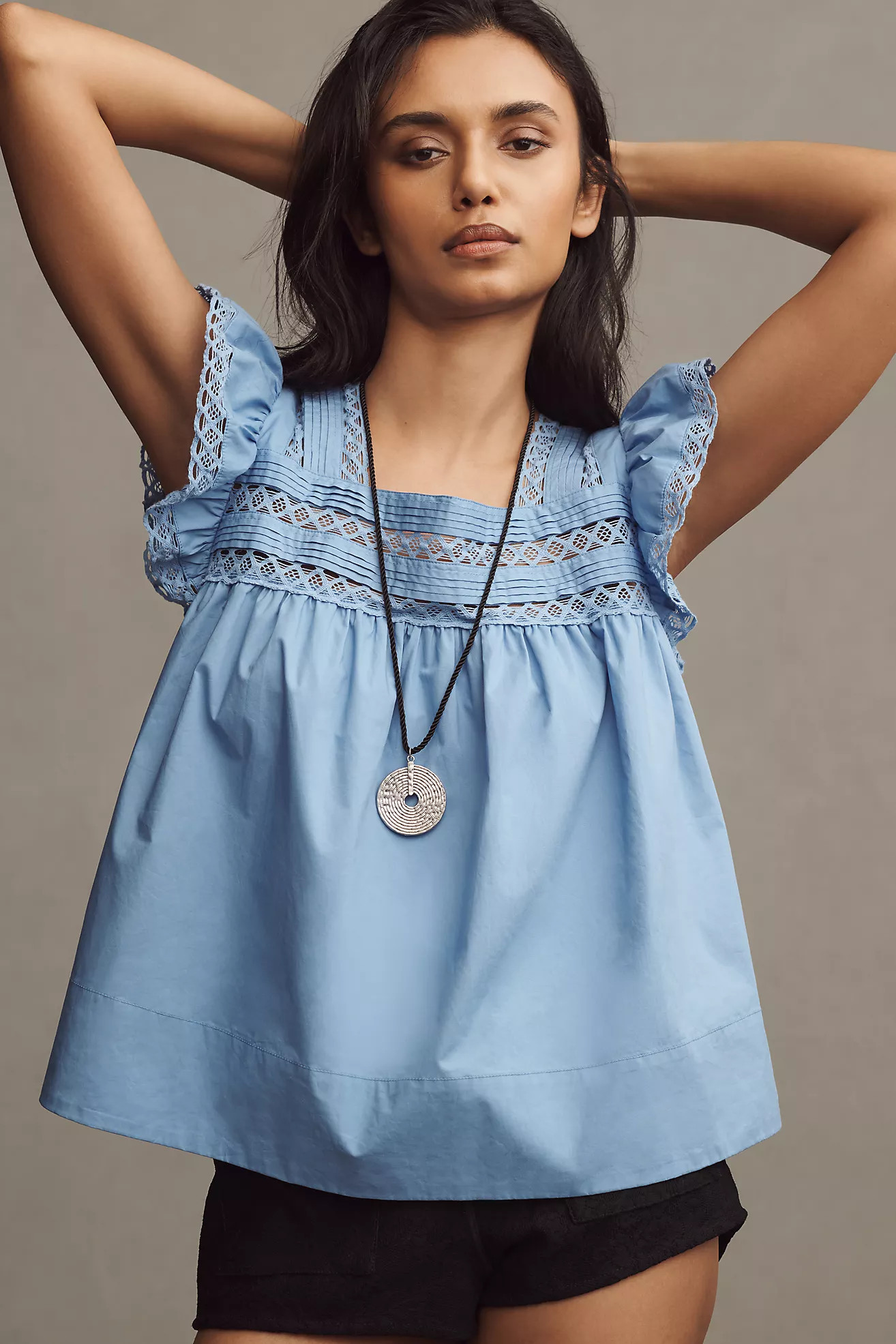 English Factory Trim-Detail Top | Anthropologie (US)
