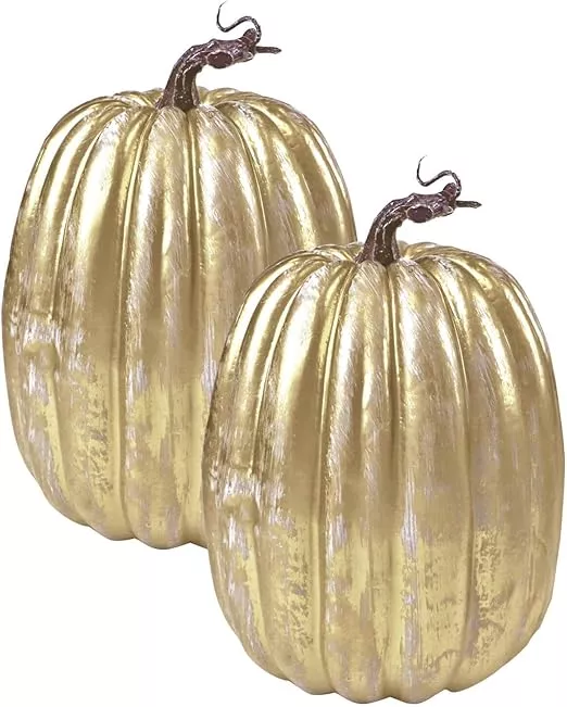  vensovo Assorted Black Plastic Pumpkins for Decorating