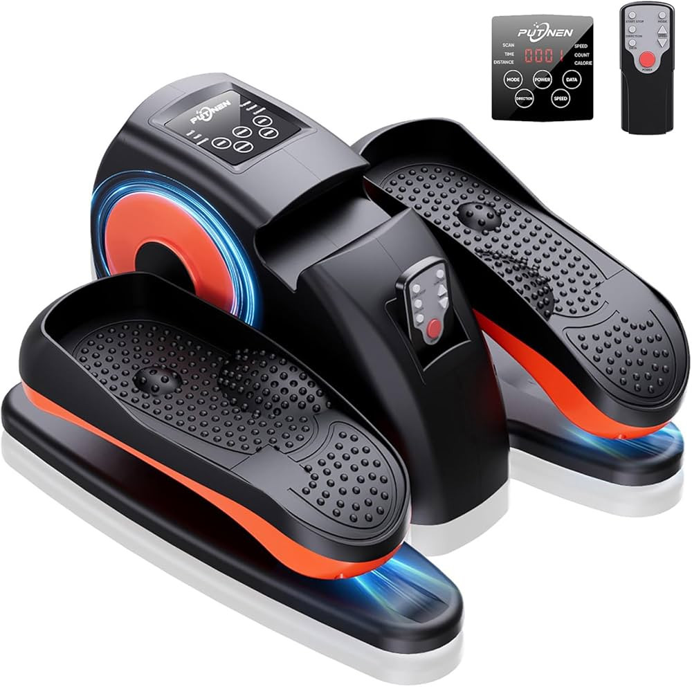 Under Desk Elliptical Machine, Ellipse Leg Exerciser While Sitting for Seniors, Quiet Portable El... | Amazon (US)