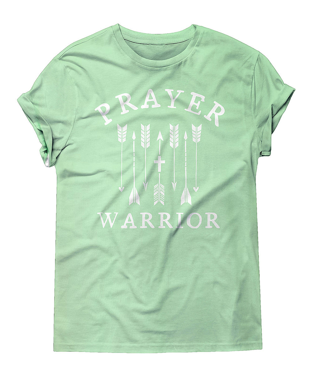 Ruby's Rubbish Women's Tee Shirts Mint - Mint 'Prayer Warrior' Tee - Women | Zulily