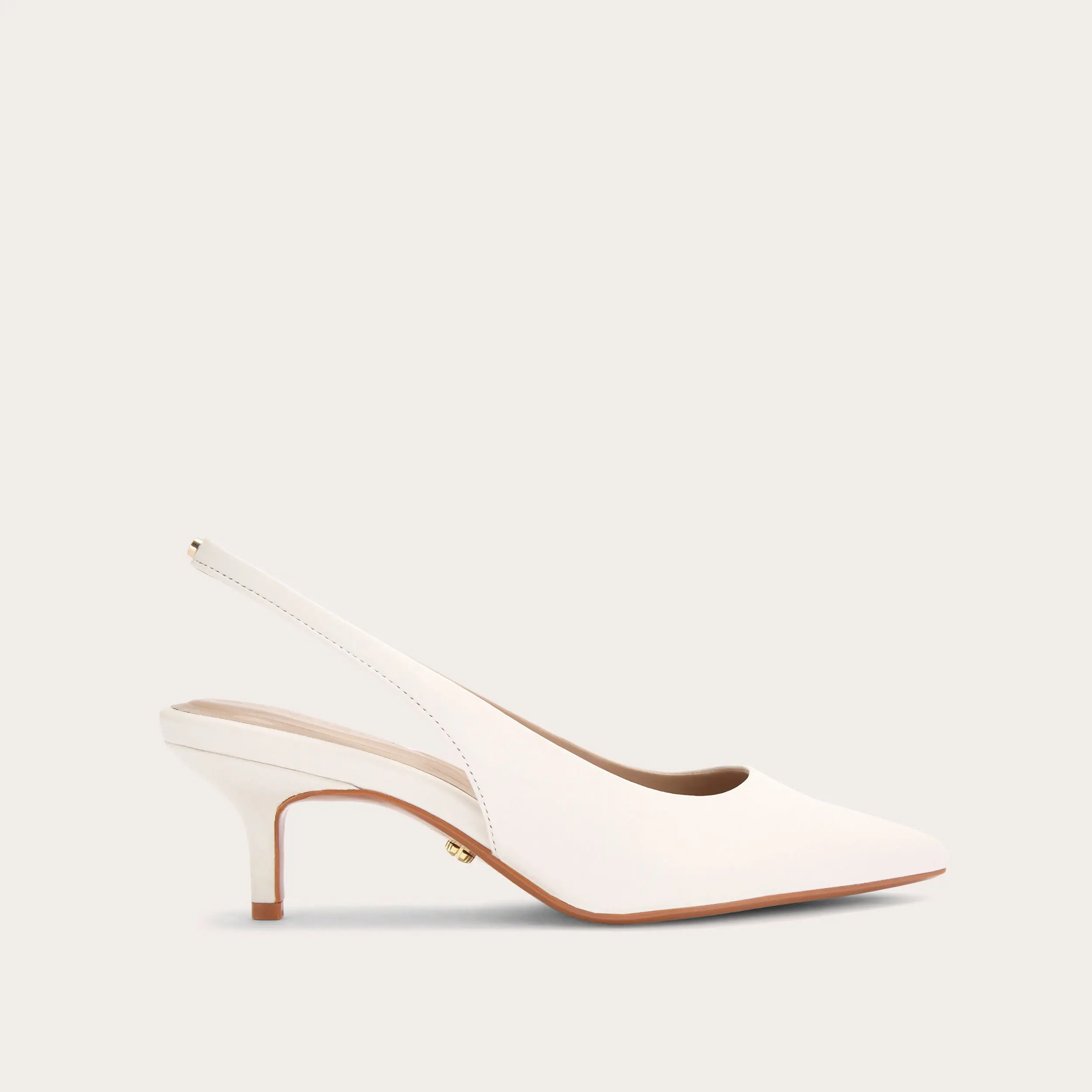 RIVA SLING White Leather Slingback Heel by CARVELA | Carvela UK