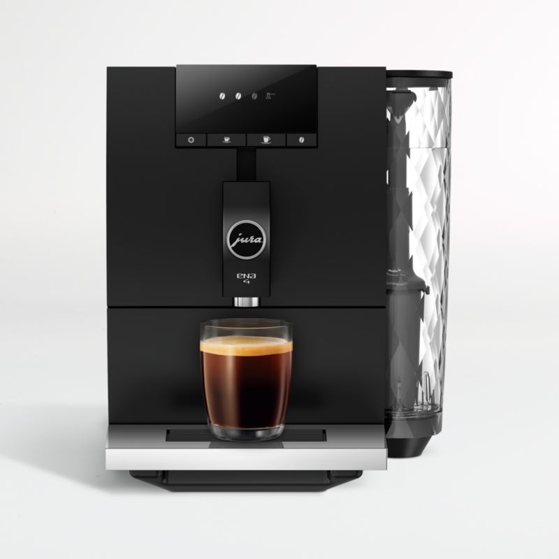 JURA ENA 4 Metropolitan Black Espresso Machine + Reviews | Crate and Barrel | Crate & Barrel