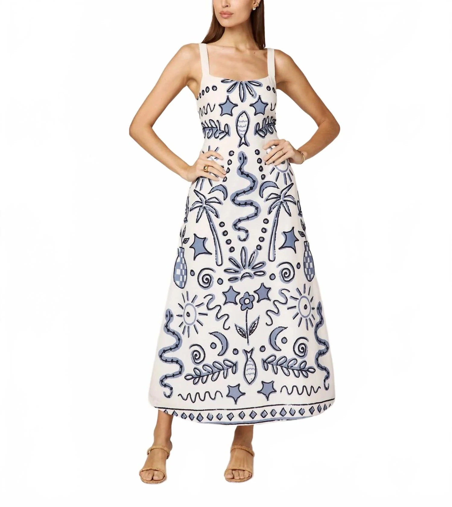 Shelly Ankle Maxi Dress In Verona Print | Shop Simon
