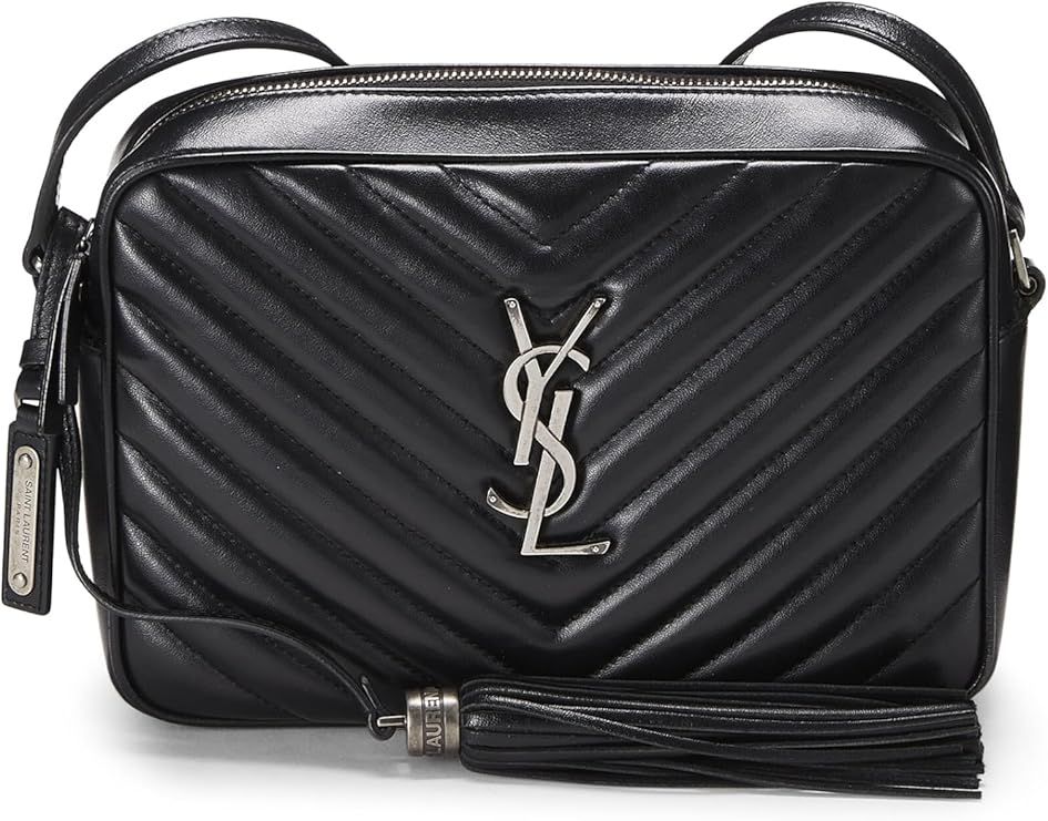 Amazon.com: Saint Laurent, Pre-Loved Black Quilted Calfskin Lou Camera Bag, Black : Luxury Stores | Amazon (US)