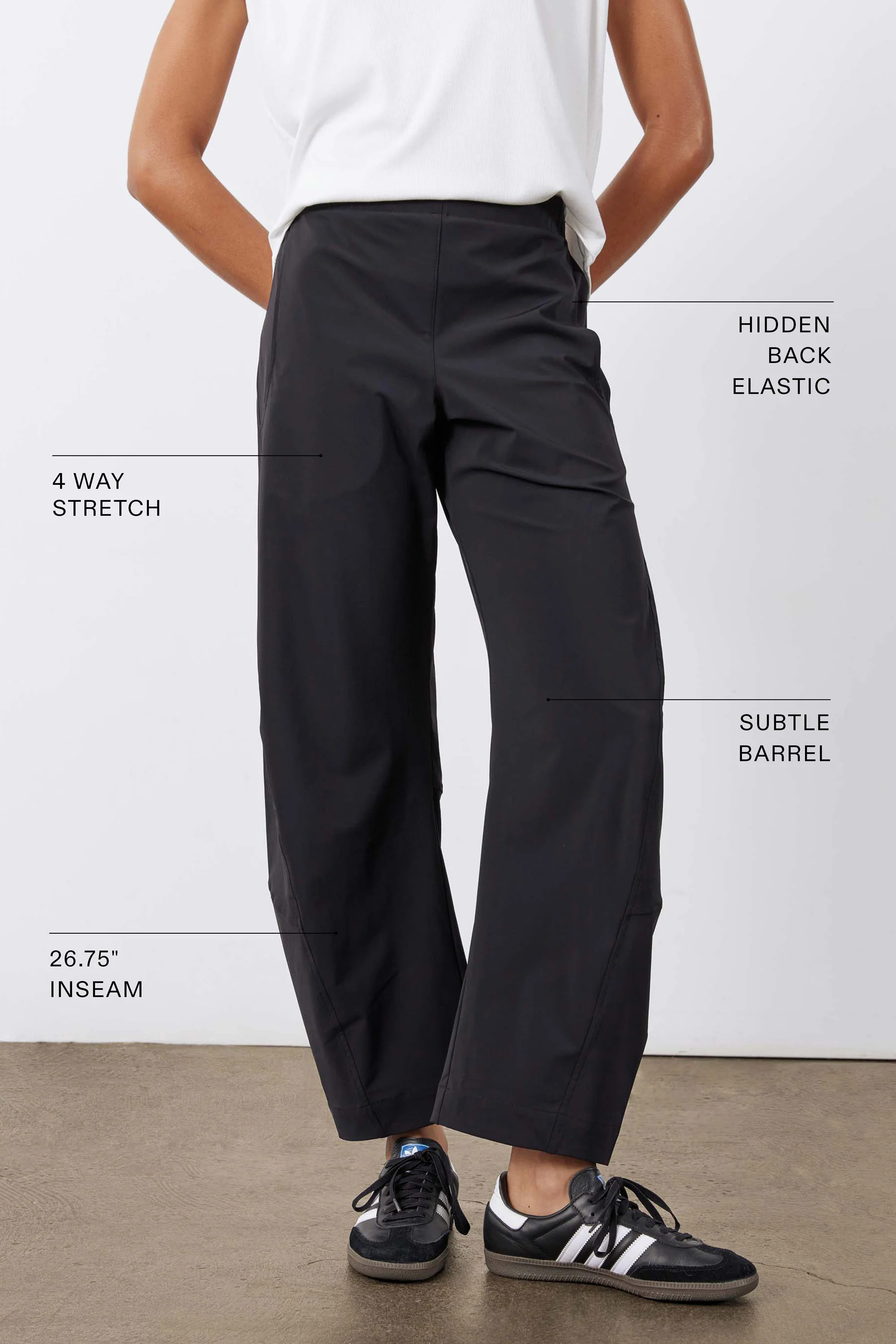 On The Loose Work Pants | Loose Black Work Pants - Ruti | Ruti