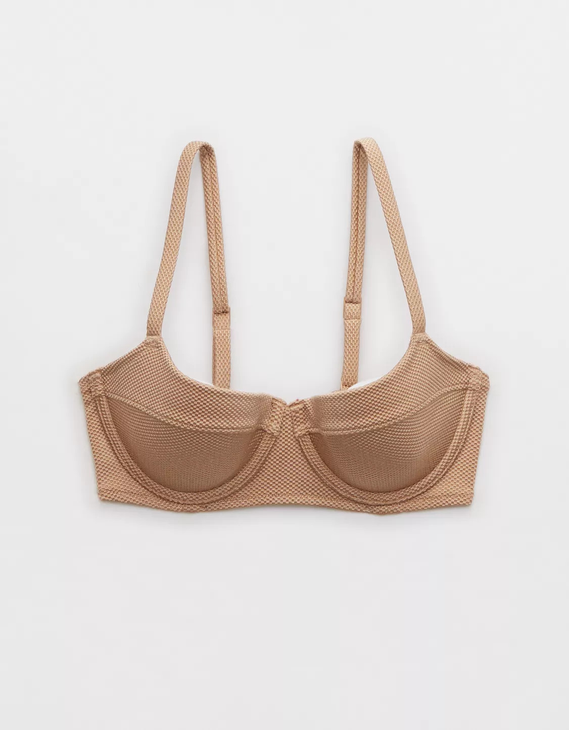 Aerie Shine Pique Lightly Lined Underwire Bikini Top | Aerie