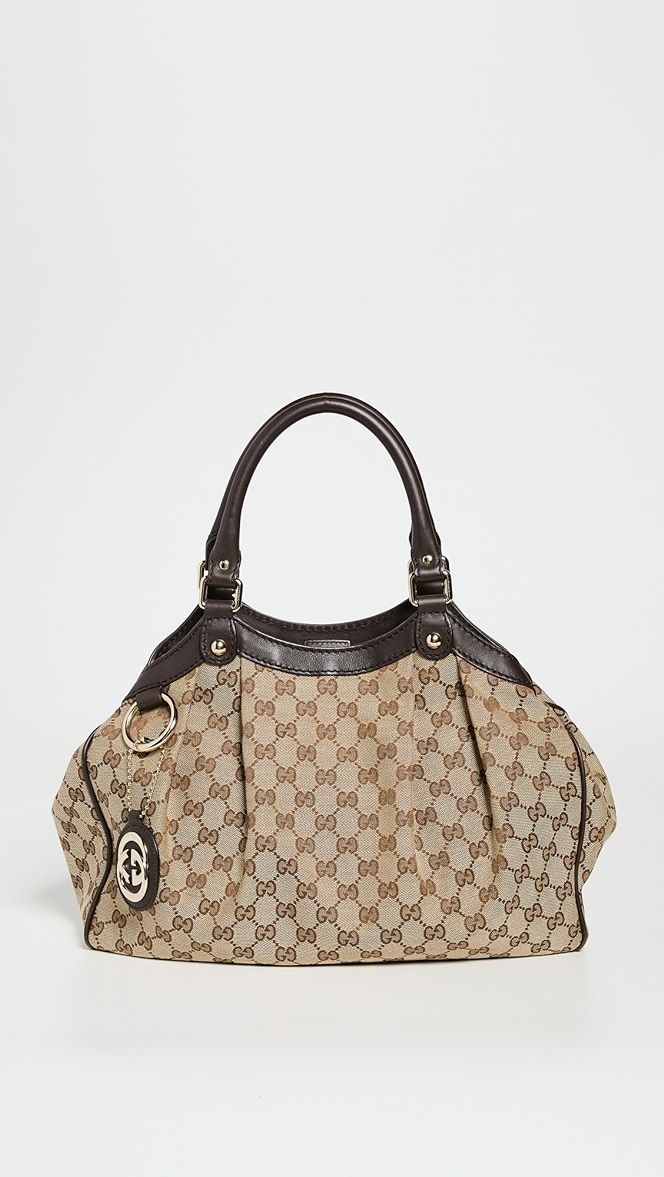 Gucci Brown Canvas Sukey Tote Bag | Shopbop