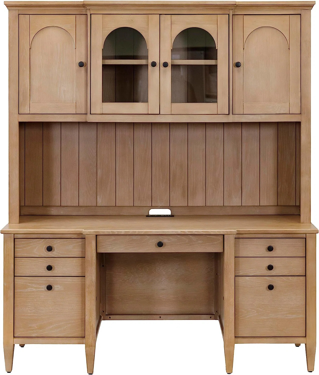Birch Lane™ Gayle 66'' W Rectangular Credenza Desk with Hutch | Wayfair | Wayfair North America