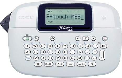 Brother P-Touch, PTM95, Handy Label Maker, 9 Type Styles, 8 Deco Mode Patterns, Navy Blue, Blue G... | Amazon (US)