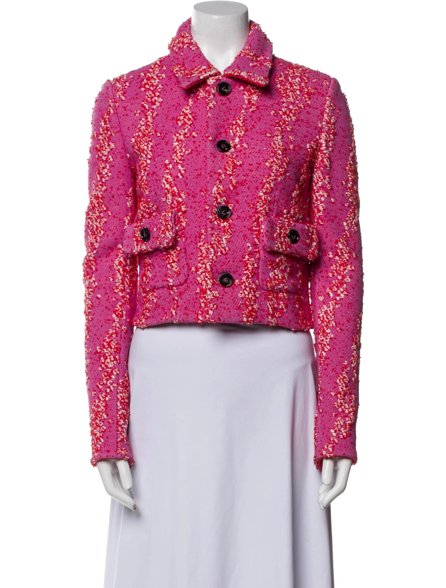 Tweed Pattern Evening Jacket | The RealReal