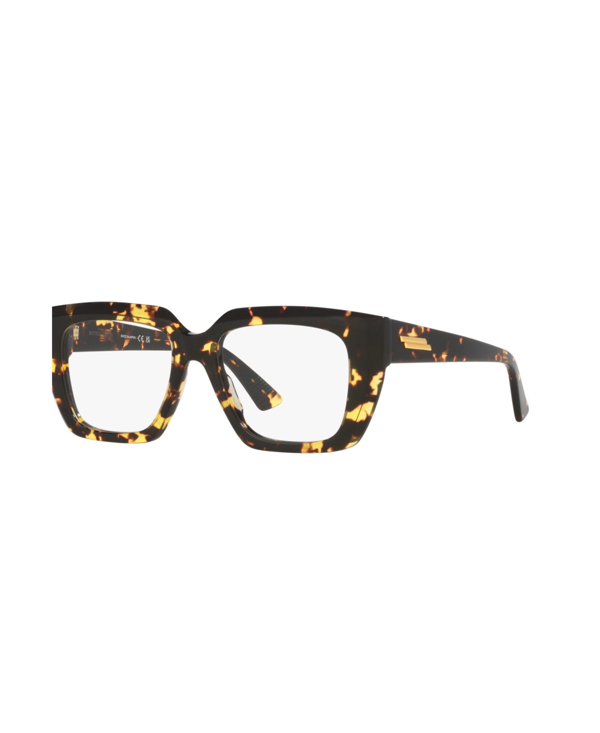 Bottega Veneta Women's Rectangle Eyeglasses, 6J000347 - Tortoise | Macy's