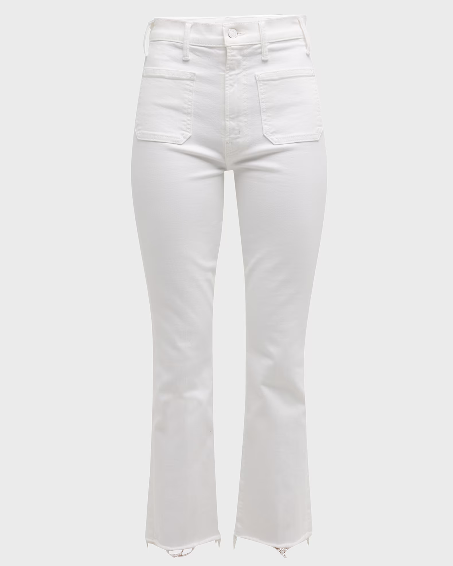 The Hustler Patch Pocket Ankle Fray Jeans | Neiman Marcus