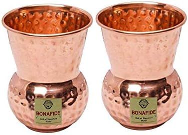 bona fide Handmade pure copper glass cup for water Copper Tumbler Copper water glass Copper water... | Amazon (US)