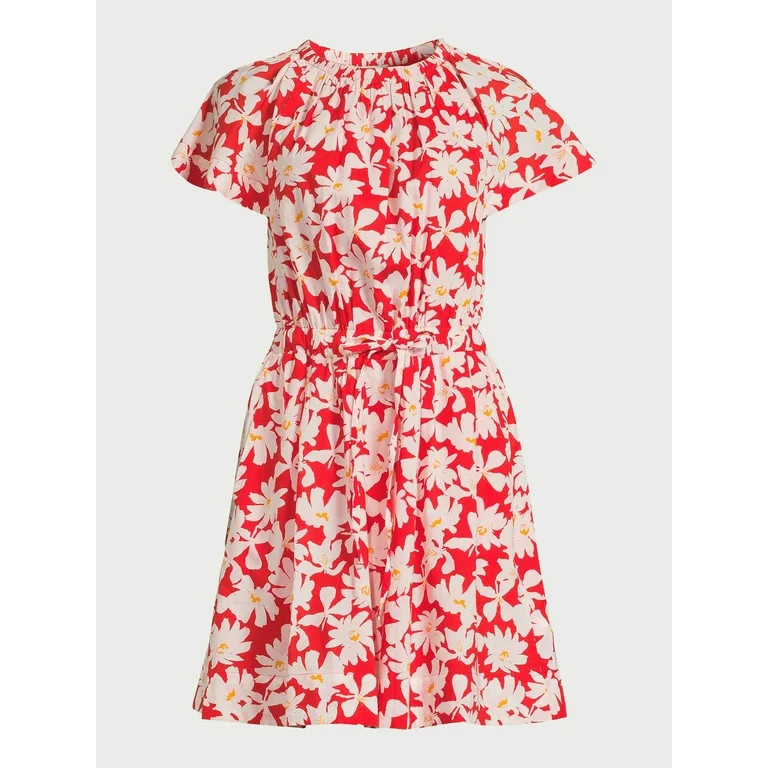 Free Assembly Women's Cotton Flutter Sleeve Mini Dress, Sizes XS-XXL | Walmart (US)