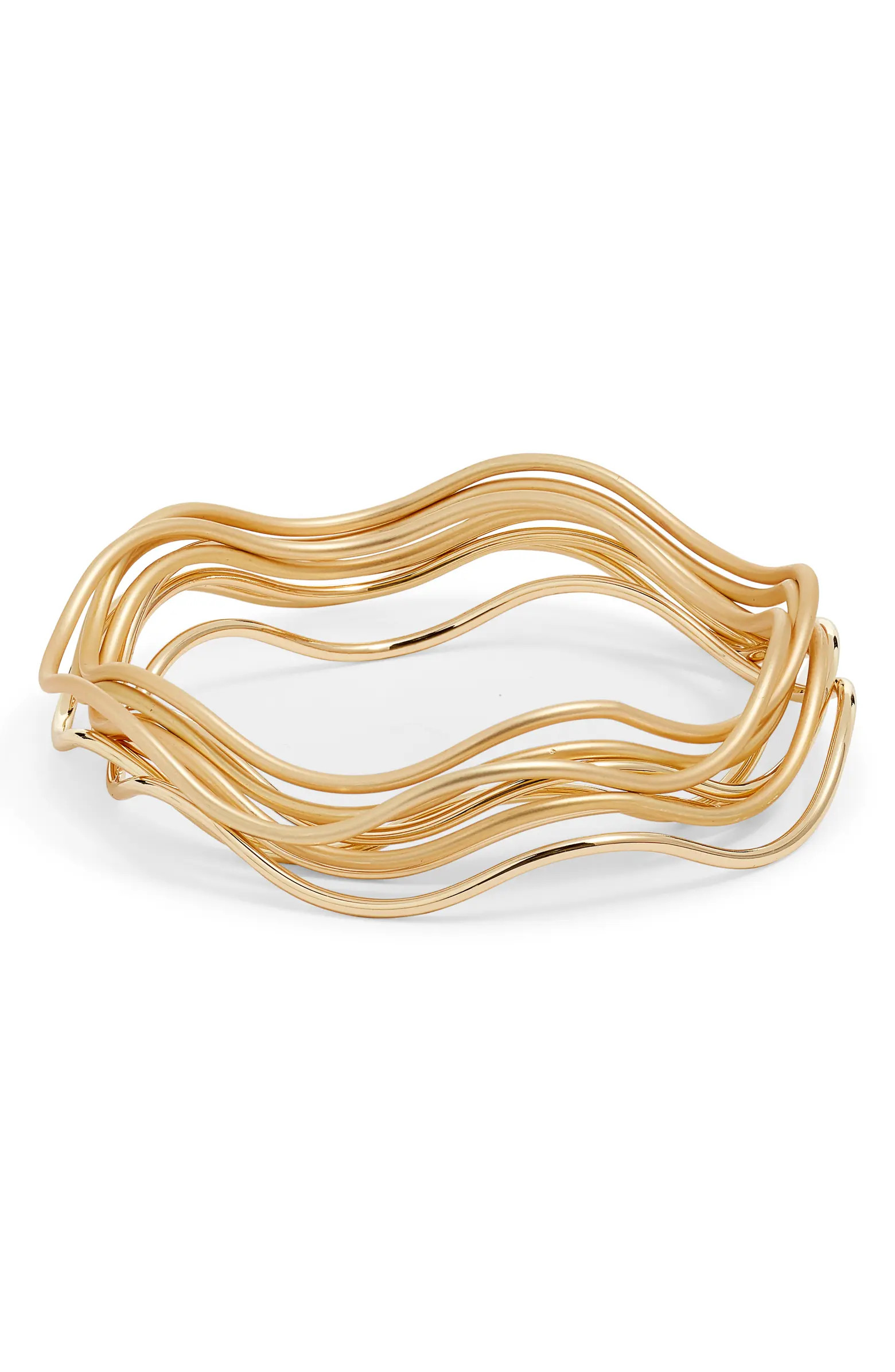 Nordstrom Set of 8 Wavy Bangles | Nordstrom | Nordstrom