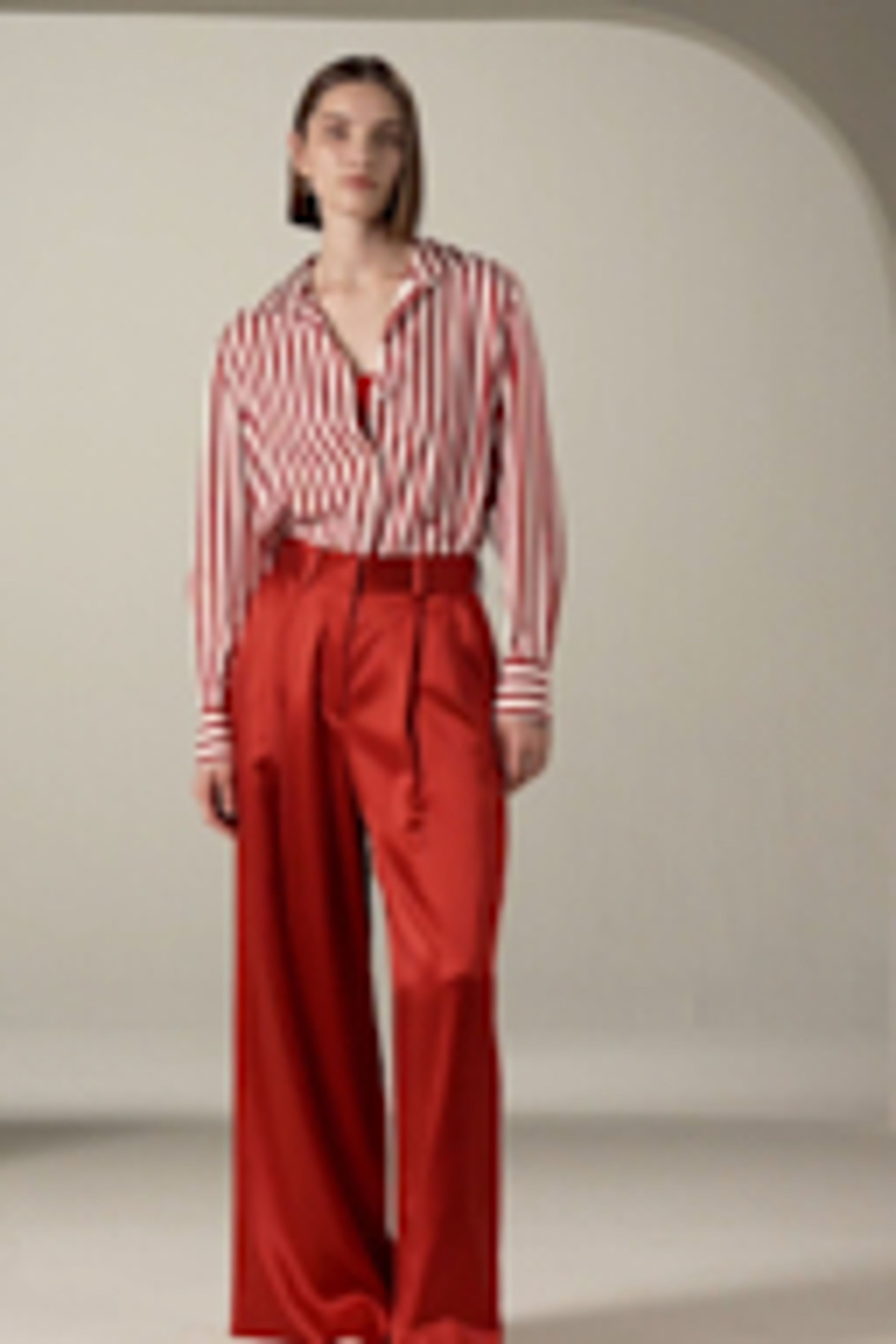 Amalfi Stripe Silk Shirt | LilySilk