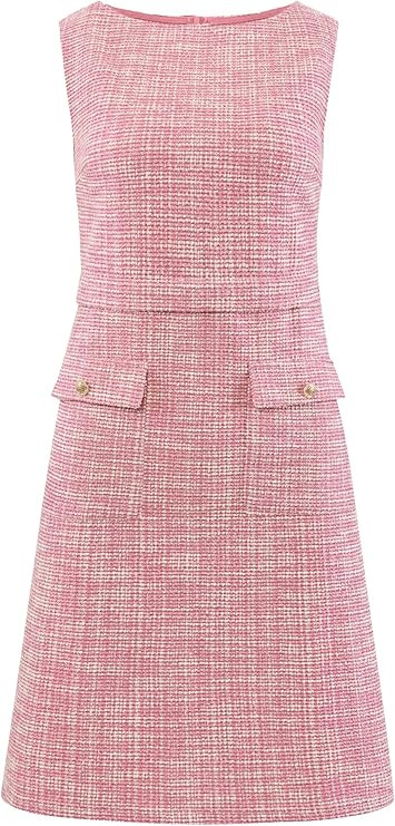 Women's Sleeveless Tweed Dress Boat Neck Work Office Sheath Dresses | Amazon (US)