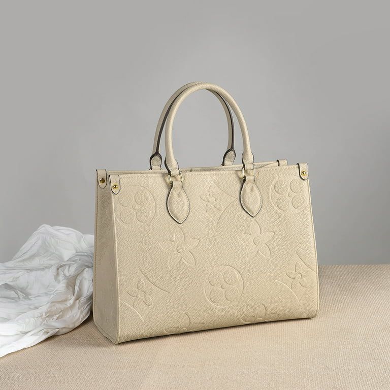 Mila Kate Top Handle Tote Bags for Women Designer Inspired Shoulder Handbags. Embossed Flower Sha... | Walmart (US)