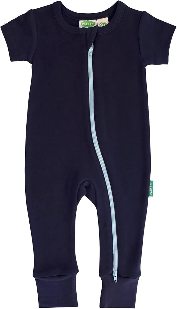 PARADE Essential Basics '2-Way' Zip Romper - Short Sleeve | Amazon (US)