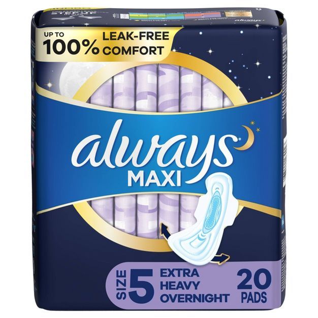 Always Maxi Extra Heavy Overnight Pads - Size 5 | Target