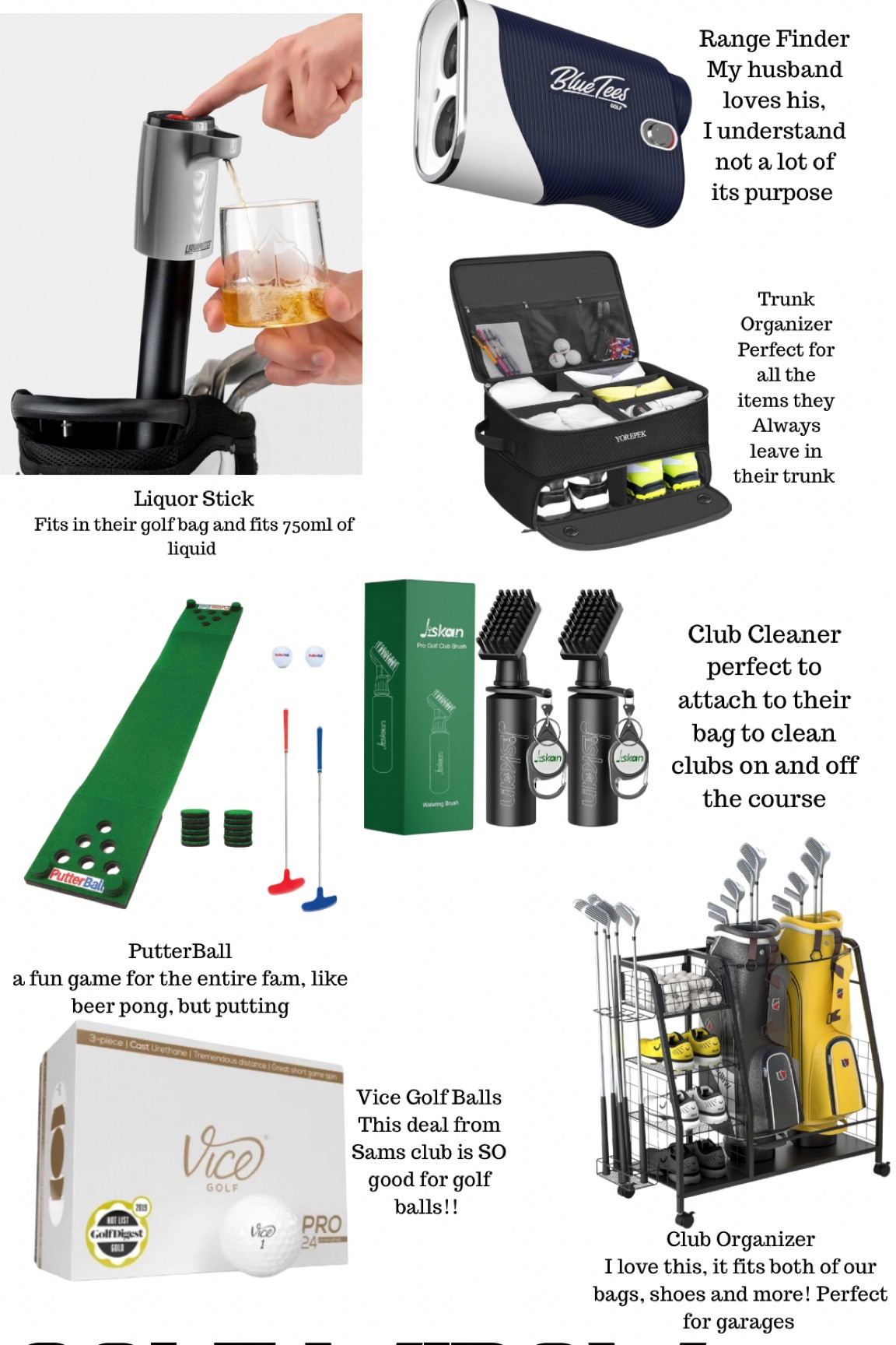 The golf widow gift guide🙌🏽

#LTKmens #LTKCyberWeek #LTKGiftGuide