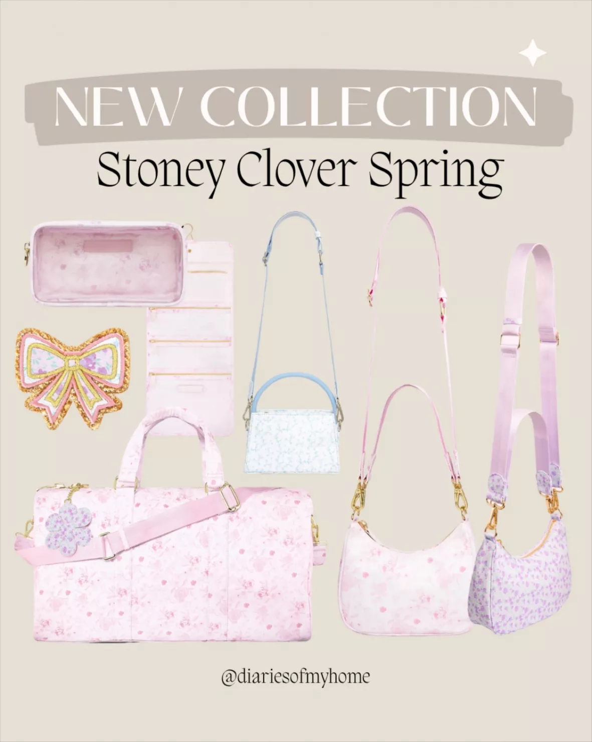  Stoney Clover Lane Women's Clear Front Large Pouch Periwinkle,  Periwinkle, One Size : Clothing, Shoes & Jewelry