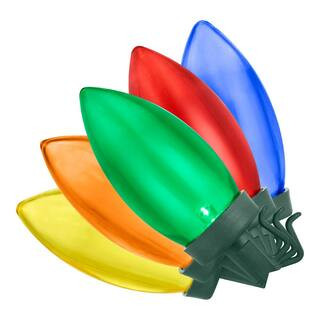 Home Accents Holiday 100L Multi Color Christmas C9 LED String Lights TY288-1115-MSS - The Home De... | The Home Depot