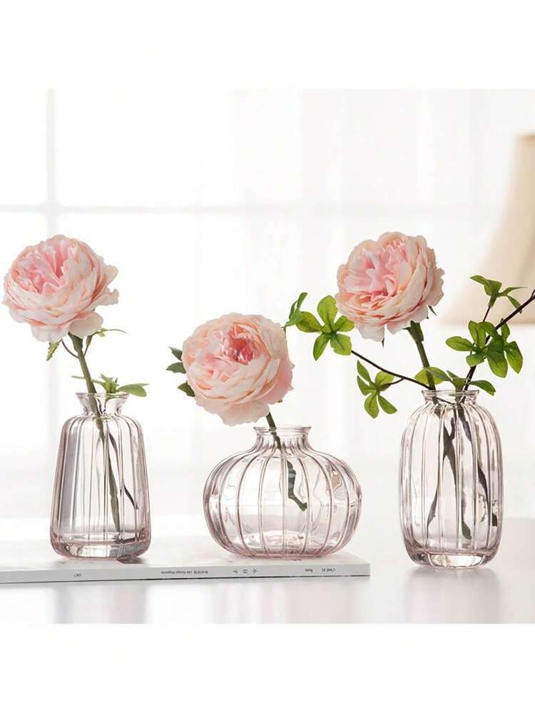 3pcs Clear Flower Vase | SHEIN