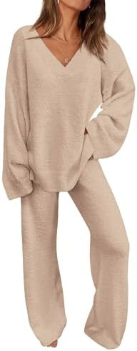 PRETTYGARDEN Lounge Sets for Women Two Piece Sweaters Pajama Set Fall Fashion 2025 Loungewear Out... | Amazon (US)